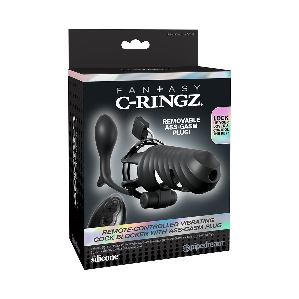 Pipedream - Fantasy C-Ringz – Remote Controlled Vibrating Cock Blocker with Ass-Gasm Plug