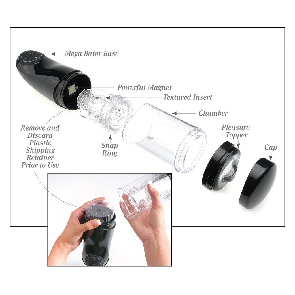 Pipedream Extreme Toyz - MegaBator Chatte - Transparent