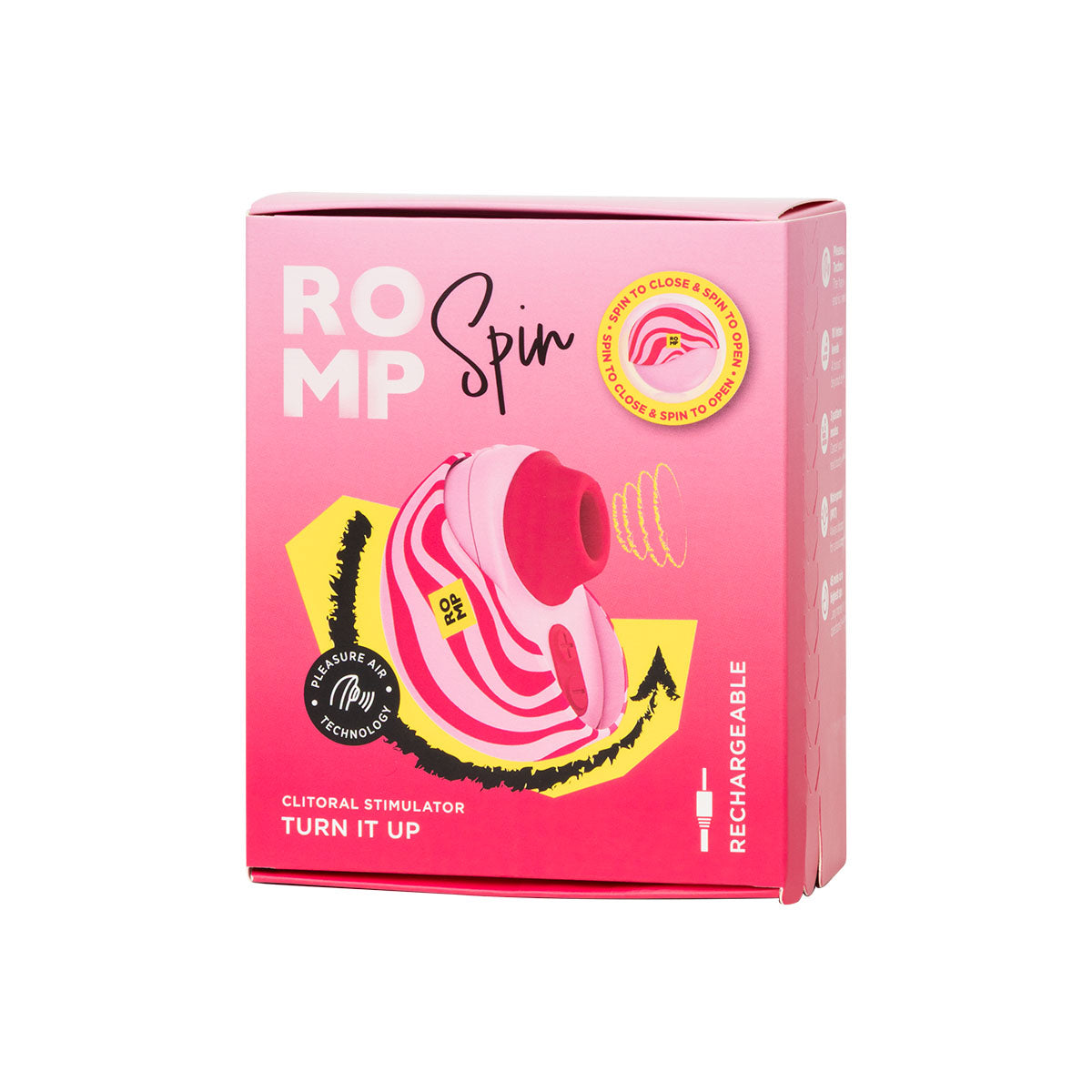 ROMP - Spin Clitoral Stimulator - Candy Stripe