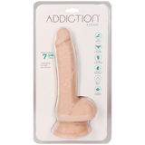 Addiction - Godemichet de 19 cm avec testicules - Beige