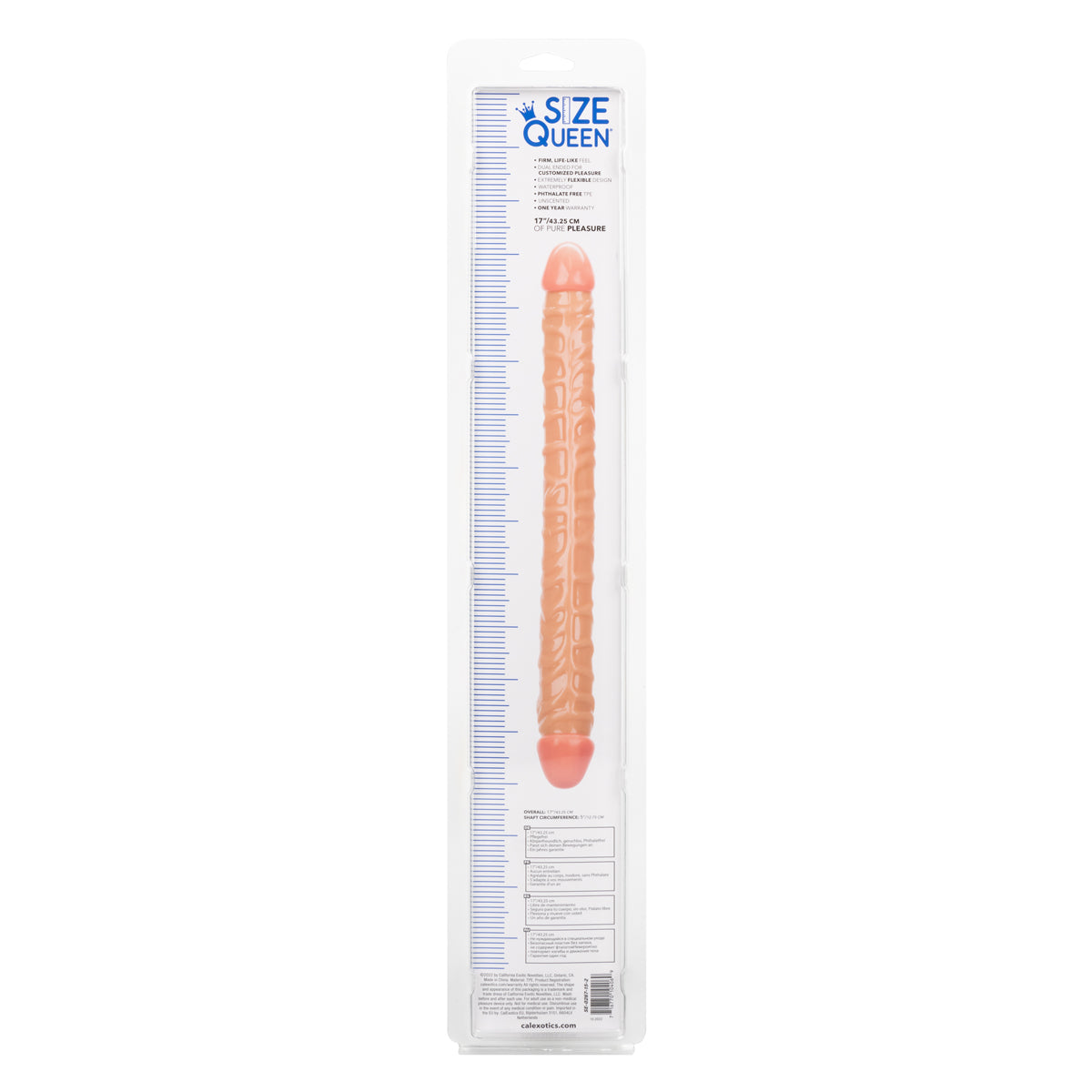 CALEXOTICS® - Size Queen® - Double-Ended Dildo - 17" - Ivory