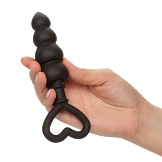 CalExotics® Silicone Heart Butt Plug – Black