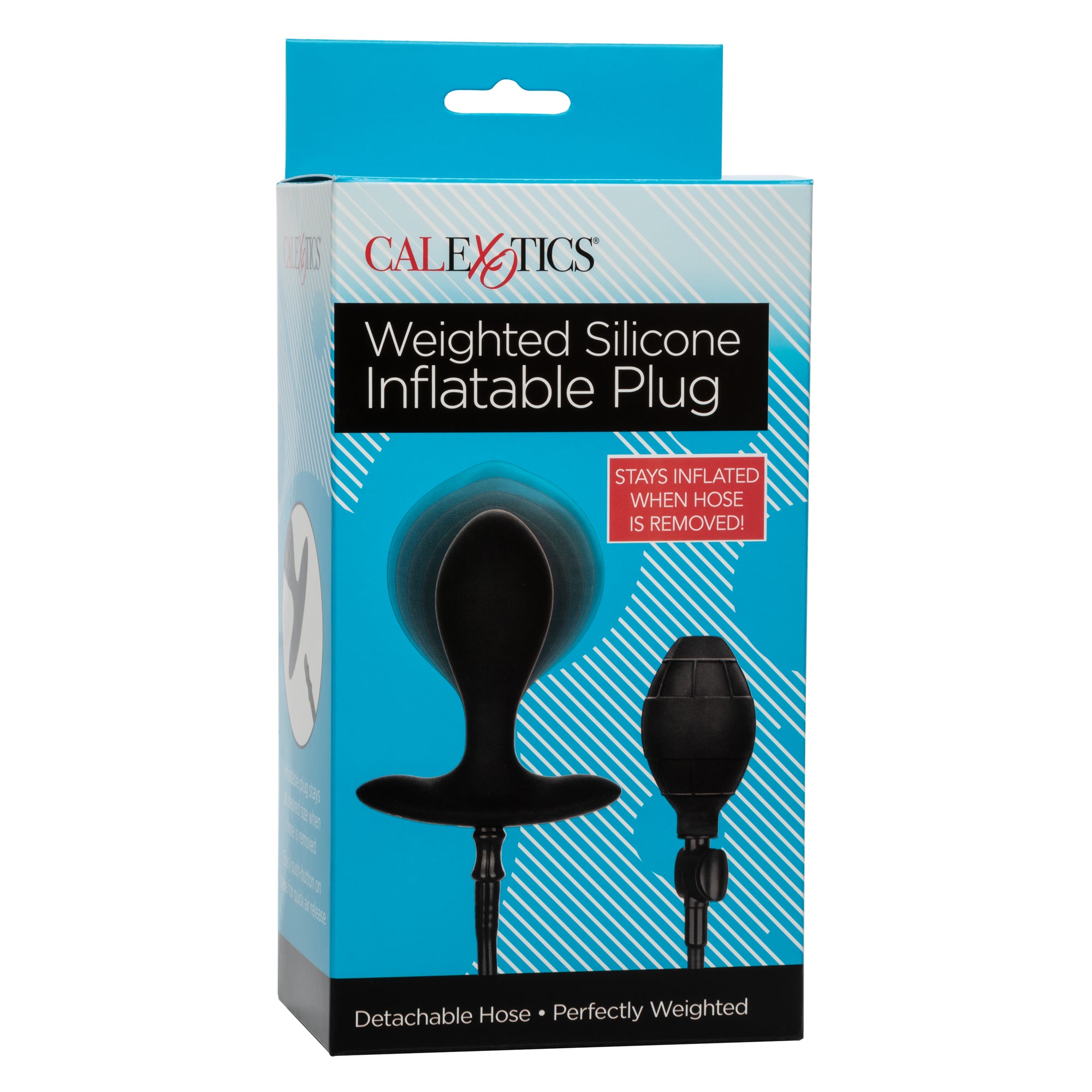 CalExotics® Plug gonflable lesté en silicone - Noir