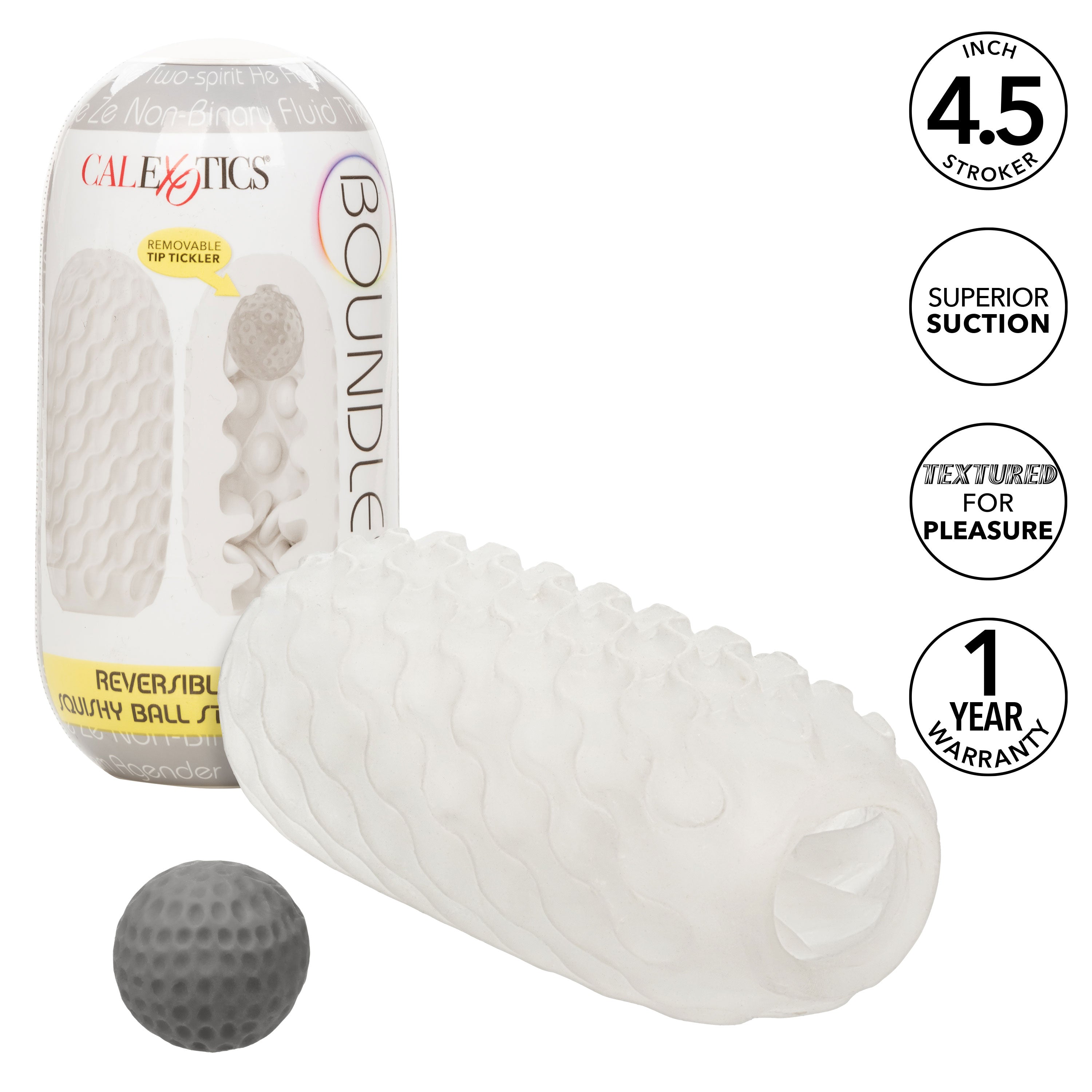 CalExotics® – Boundless – Reversible Squishy Ball Stroker