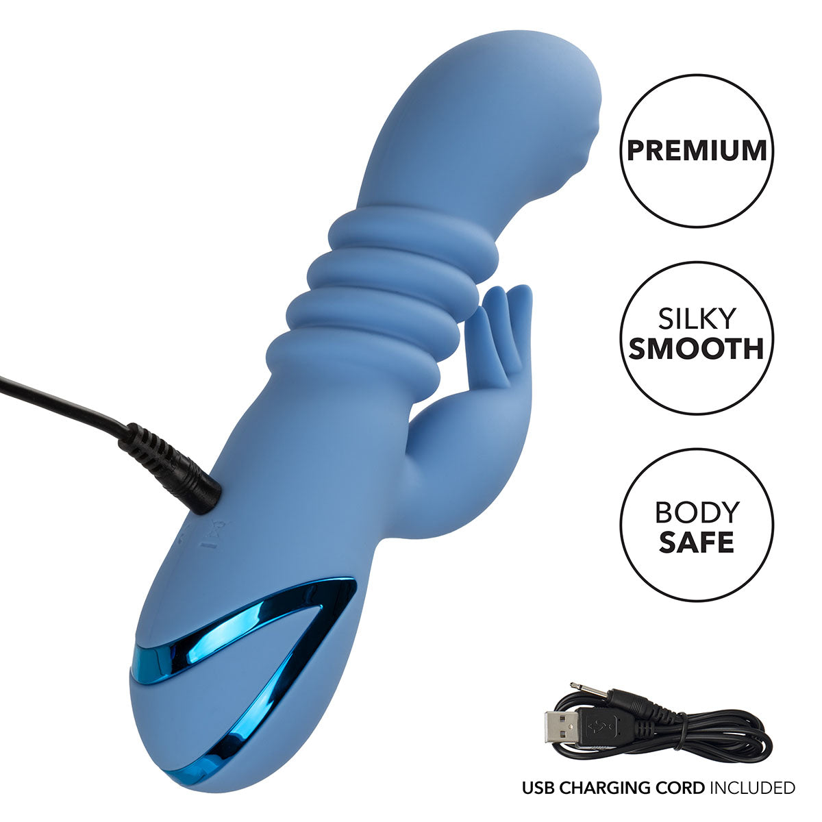 CALEXOTICS® - California Dreaming - Santa Cruz Coaster Dual Vibrator - Blue
