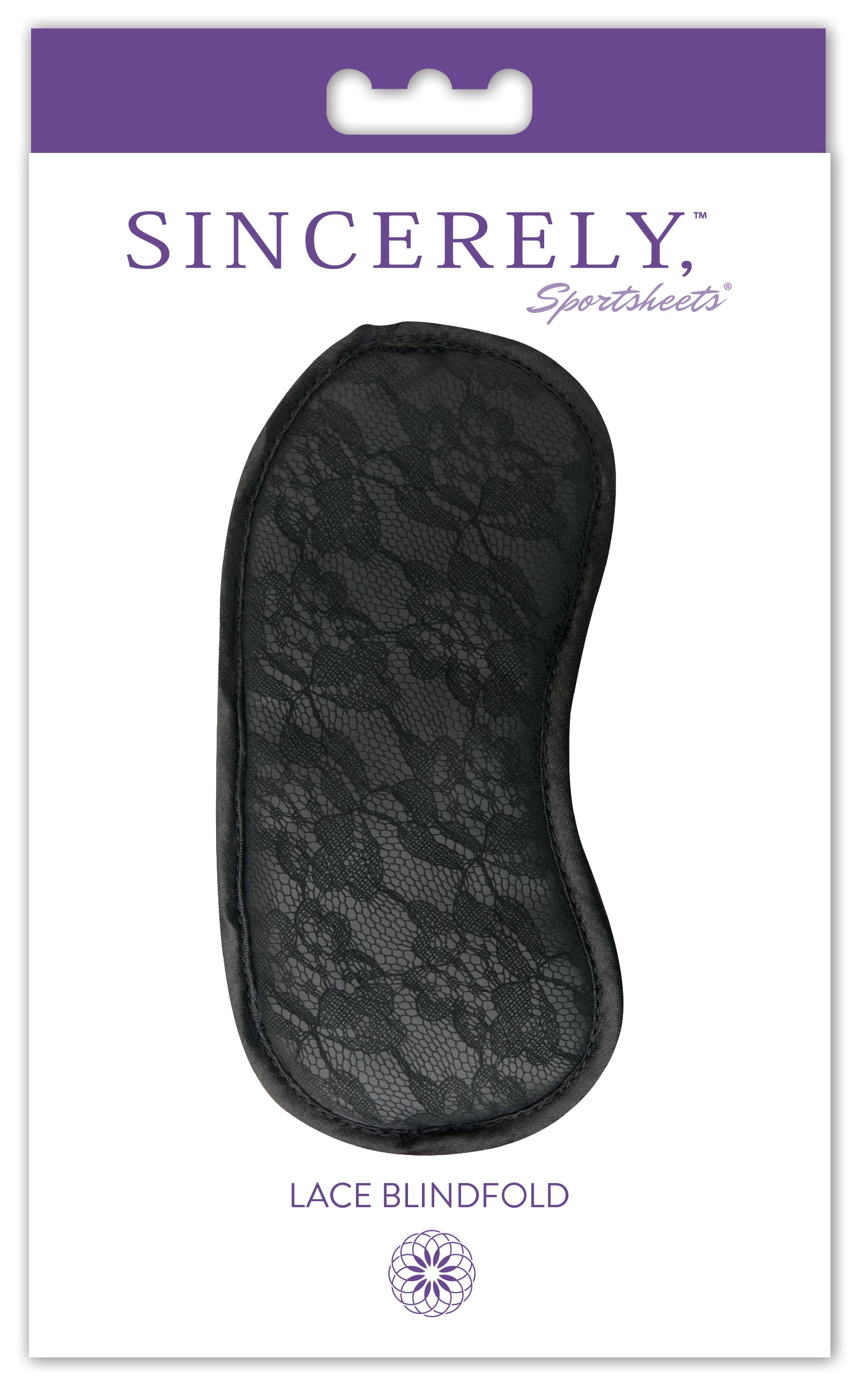 Sportsheets Sincerely - Lace Blindfold - Black