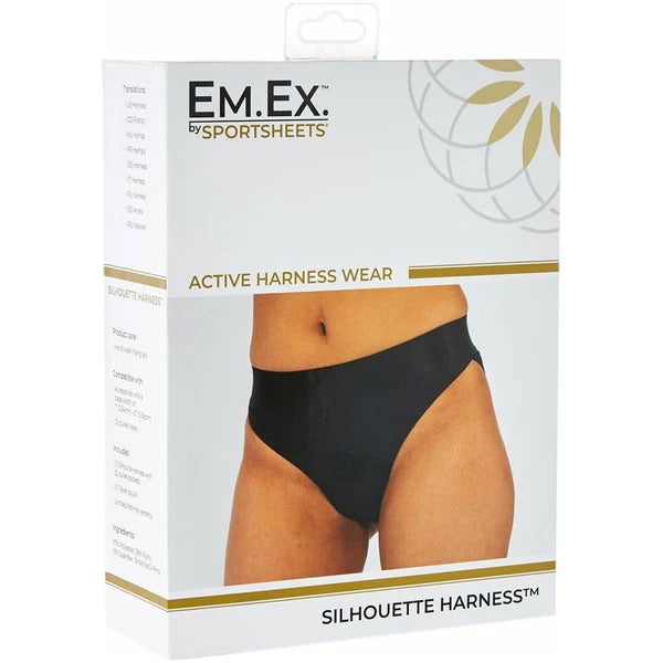Sportsheets Em Ex – Silhouette Harness – Black -Large