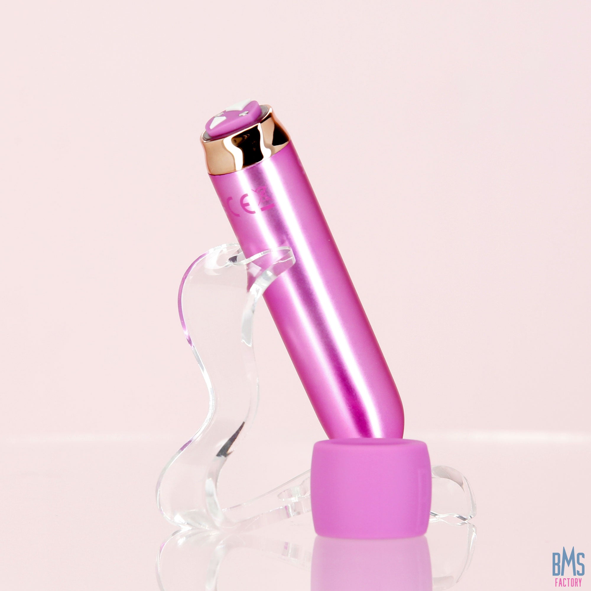 Swan - Vibrateur balle Maximum + Menotte confortable en silicone - Rose