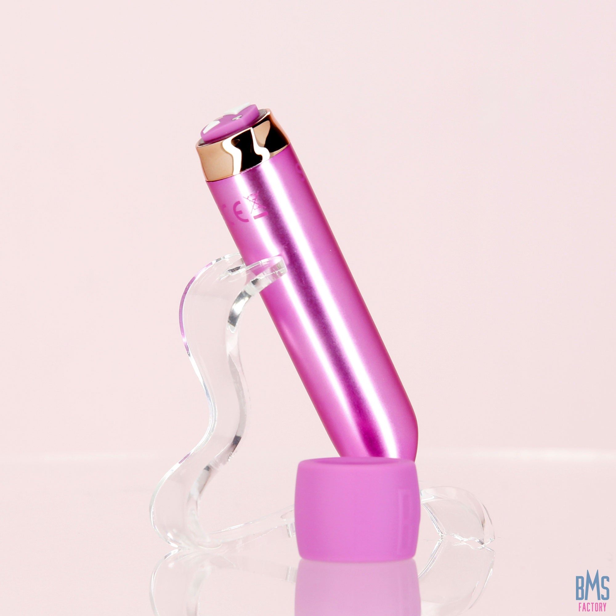 Swan - Vibrateur balle Maximum + Menotte confortable en silicone - Rose