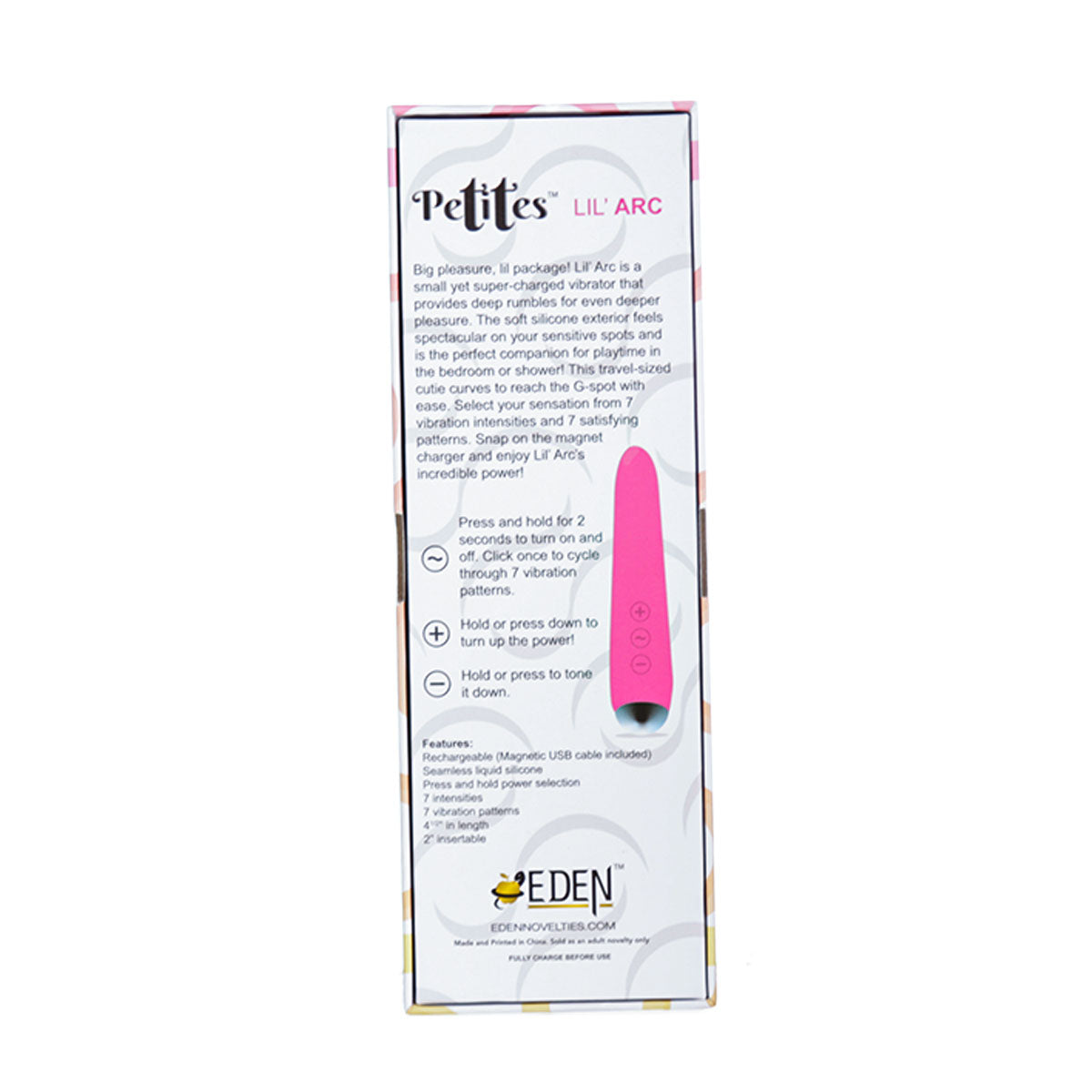 Petit vibromasseur Lil’ Arc – Rose