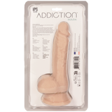 Addiction - Godemichet de 19 cm avec testicules - Beige