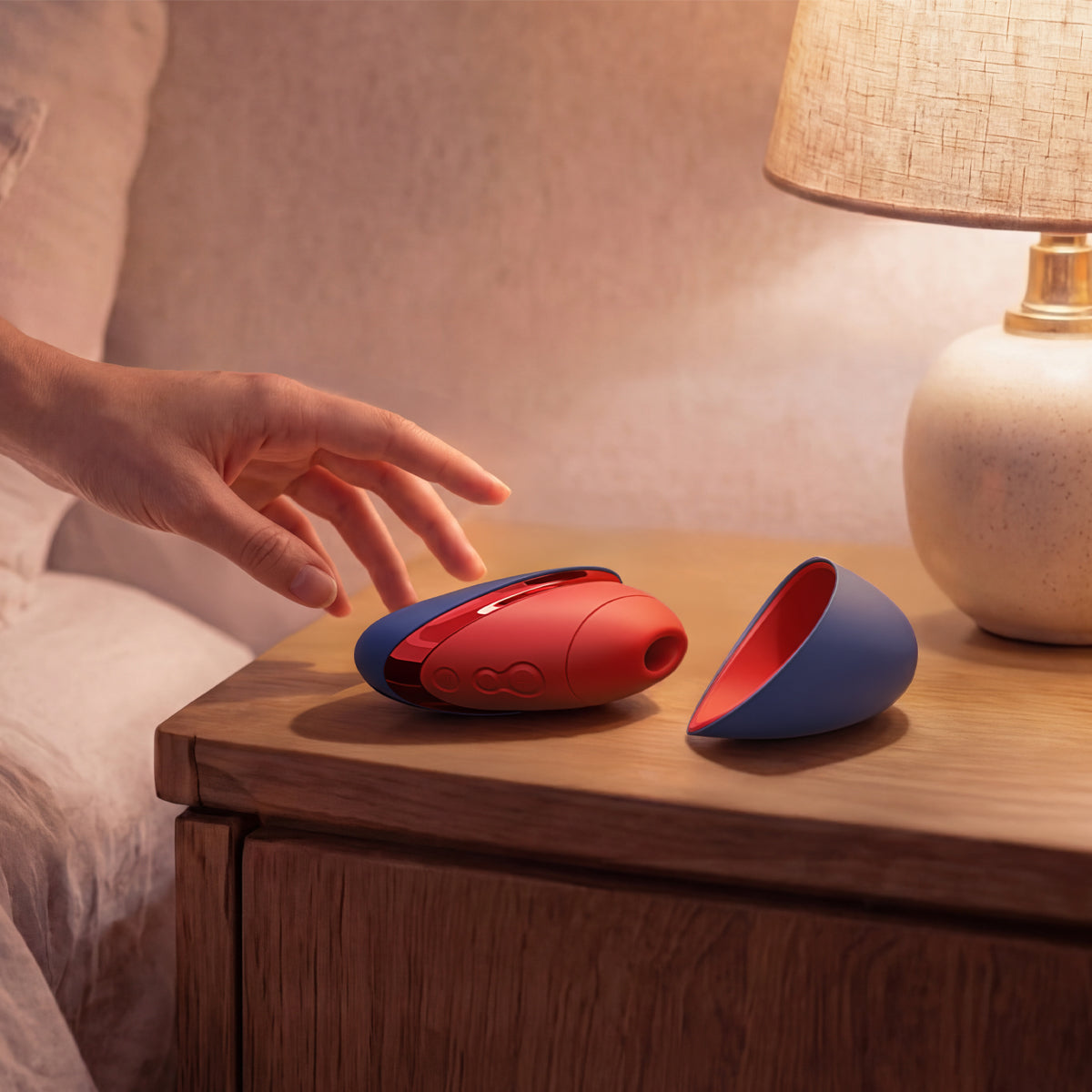 Womanizer® - Next Liberty – Clitoral Stimulator – Blue/Red