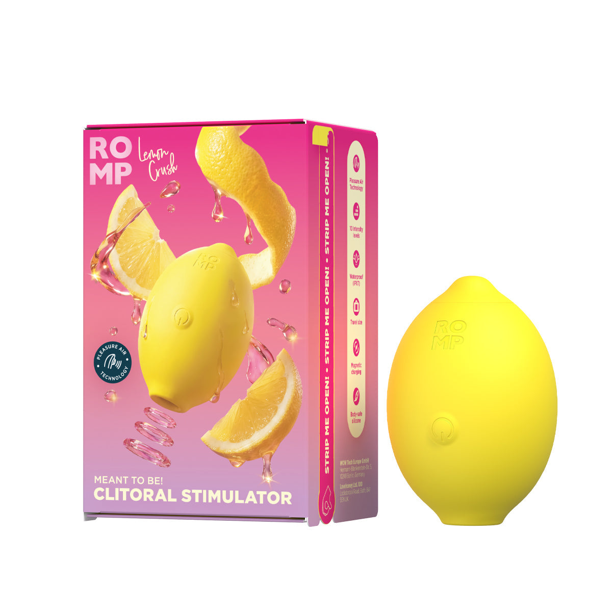 ROMP® - Lemon Crush – Clitoral Stimulator – Yellow