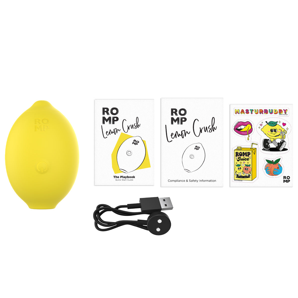 ROMP® - Lemon Crush – Clitoral Stimulator – Yellow