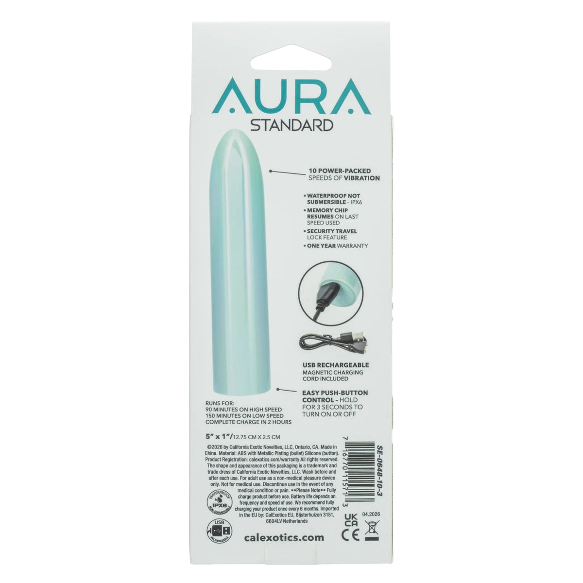 CalExotics – Aura – Standard Vibrator – Blue