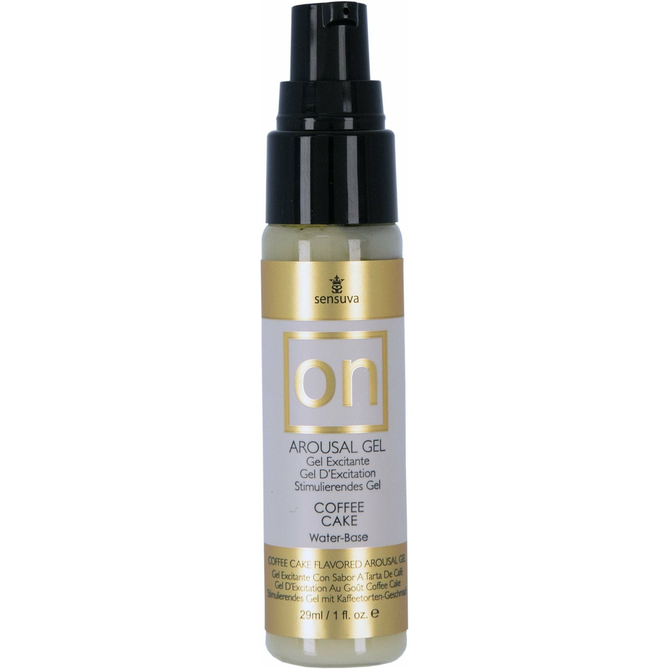 Gel stimulant naturel Sensuva ON pour femme – 30 ml – Gâteau au café