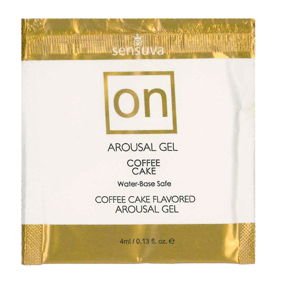 Sensuva – ON - Pour Elle - Gel Éveillant – Coffee Cake - Sachet 4ml/0.13 fl oz.