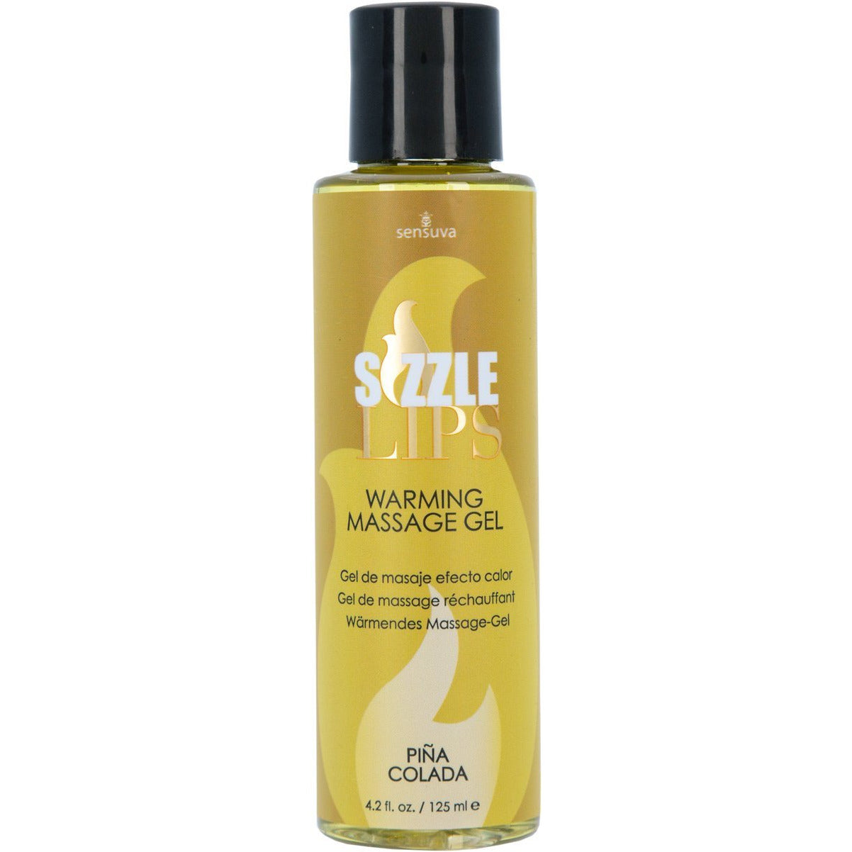 Sensuva Sizzle Lips – Gel de massage comestible chauffant – 125 ml
