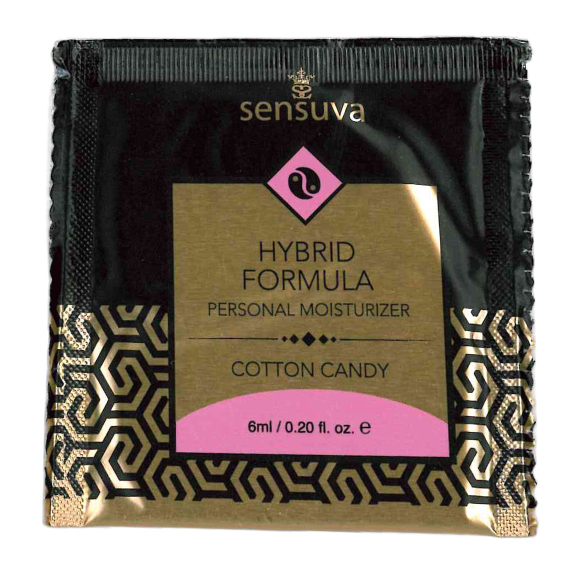 Sensuva – Hydratant personnel formule hybride - Barbe à papa - Sachet 6ml/0,20 fl oz.