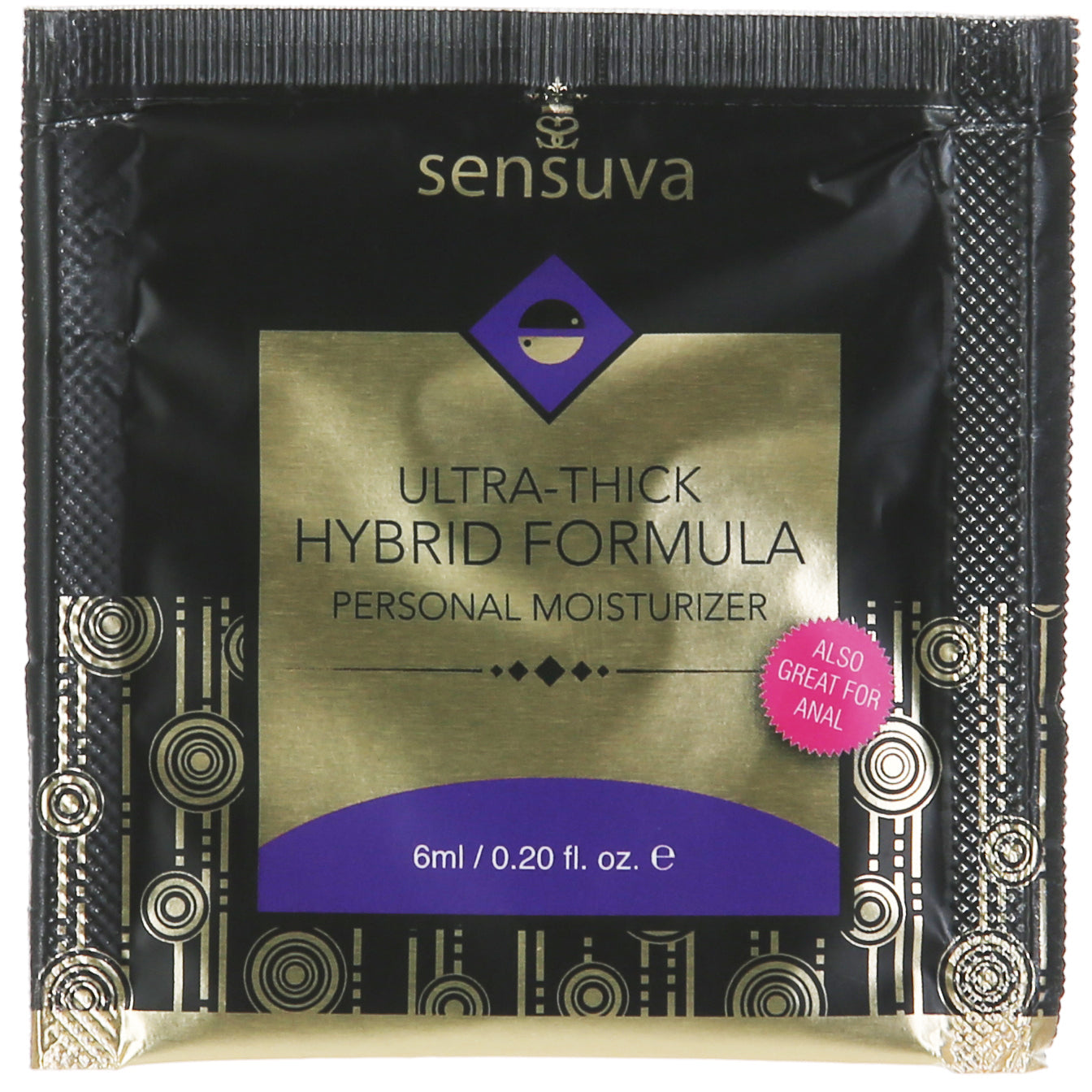 Sensuva Formule Hybride Ultra-Épaisse – Hydratant personnel Non parfumé - 6 ml/0,2 oz