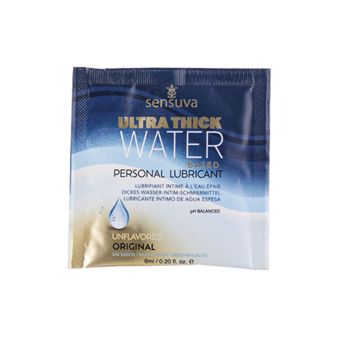 Sensuva formule ultra-épaisse à base d'eau – Hydratant intime – 6 ml/0,20 oz