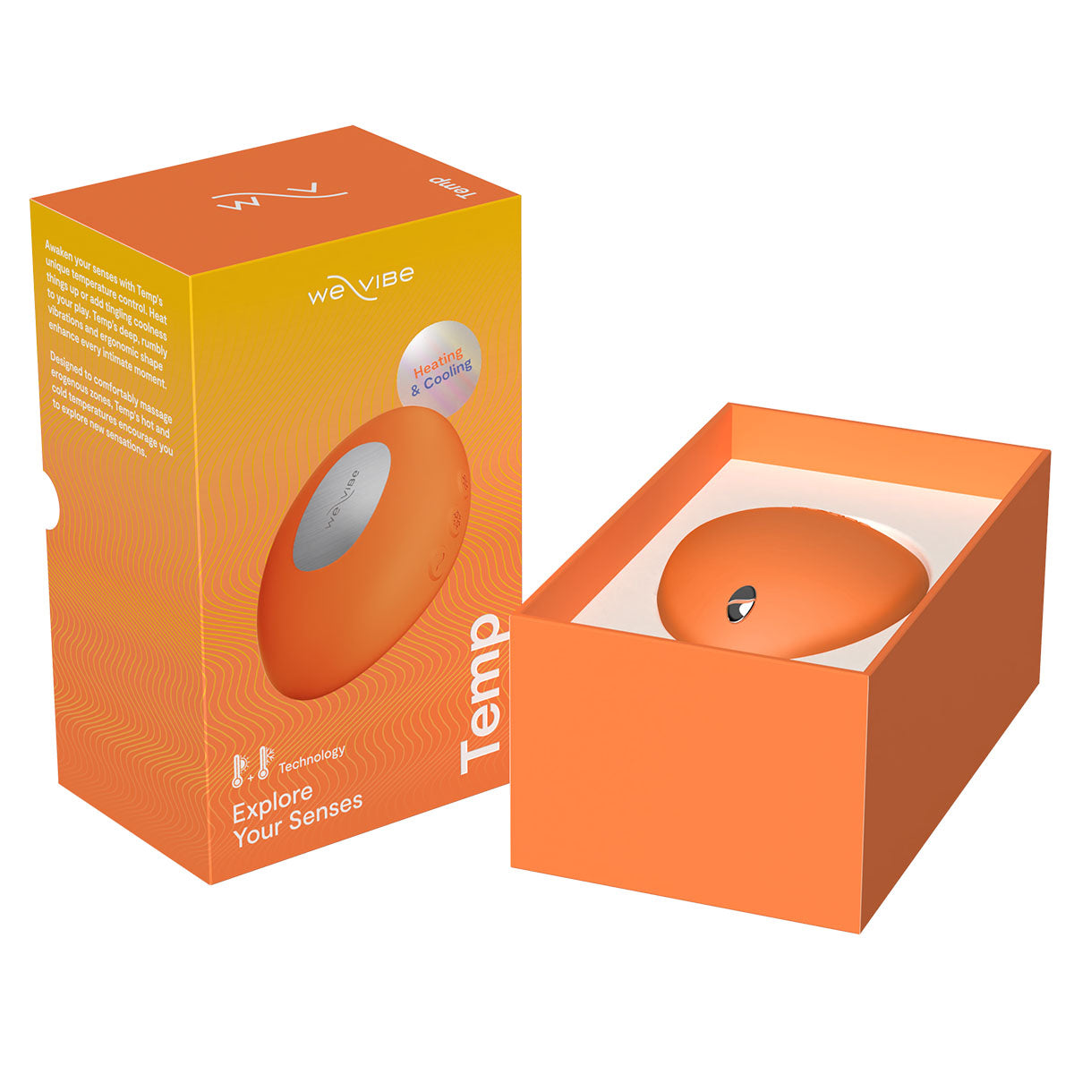We-Vibe® Temp Masseur Chauffant et Refroidissant – Mandarine