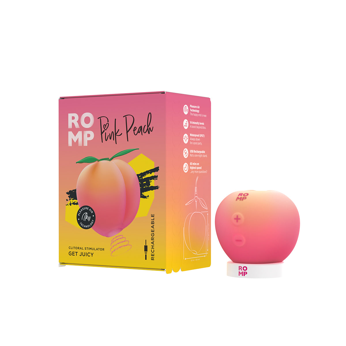 ROMP Pink Peach Clitoral Stimulator
