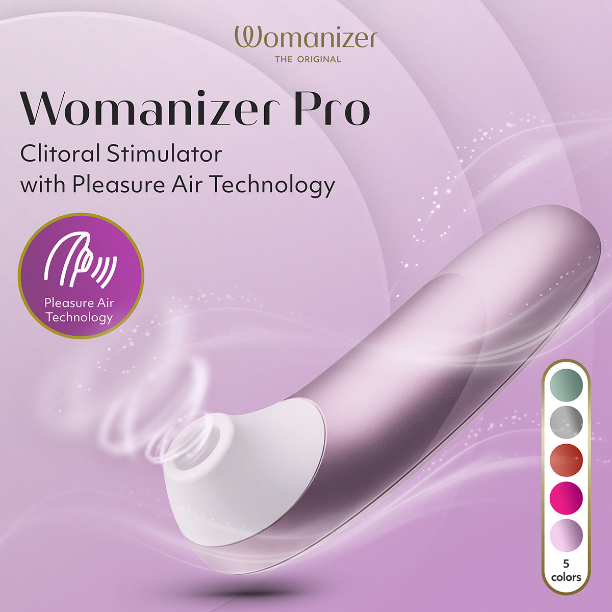 Womanizer Pro – Clitoral Stimulator – Lilac