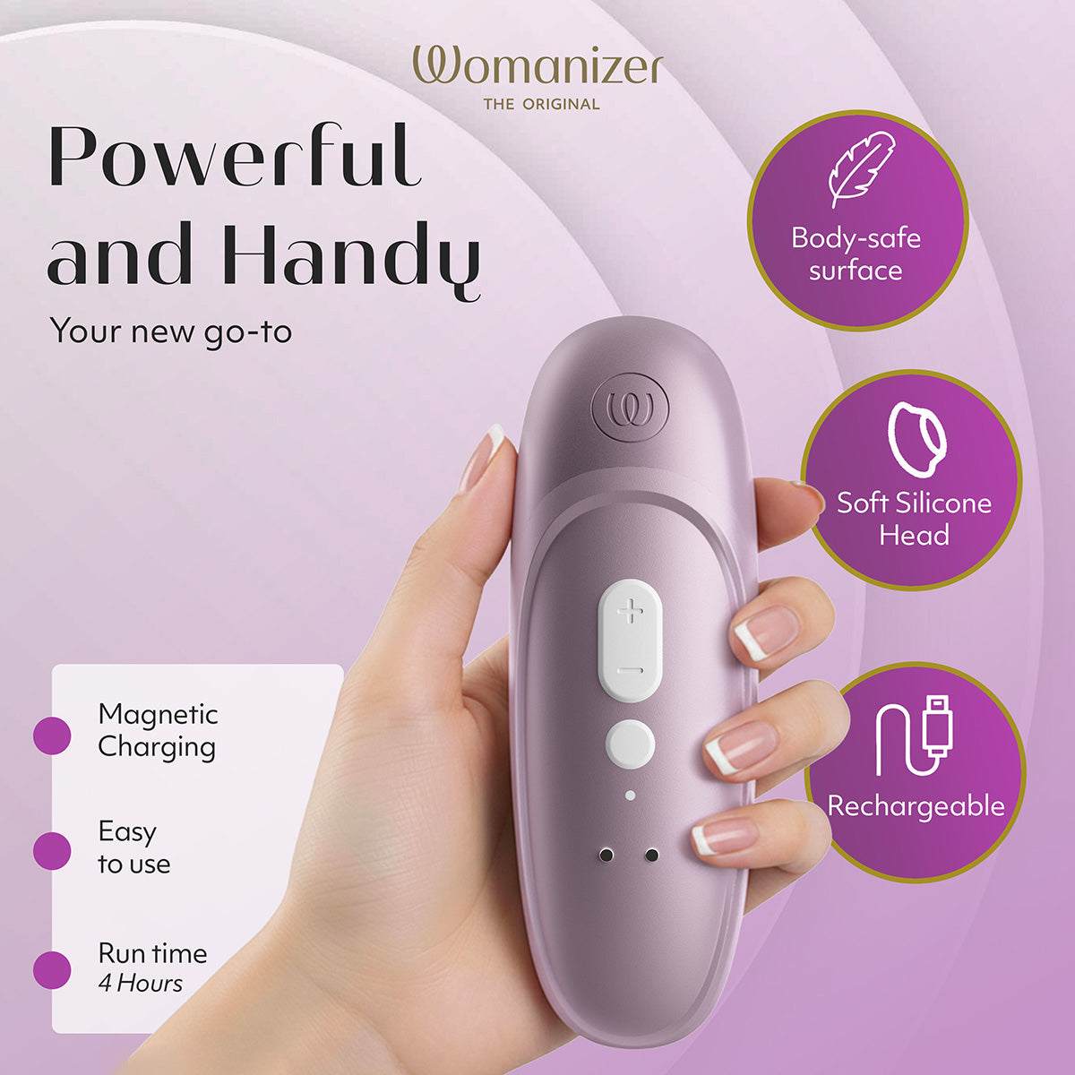Womanizer Pro – Clitoral Stimulator – Lilac