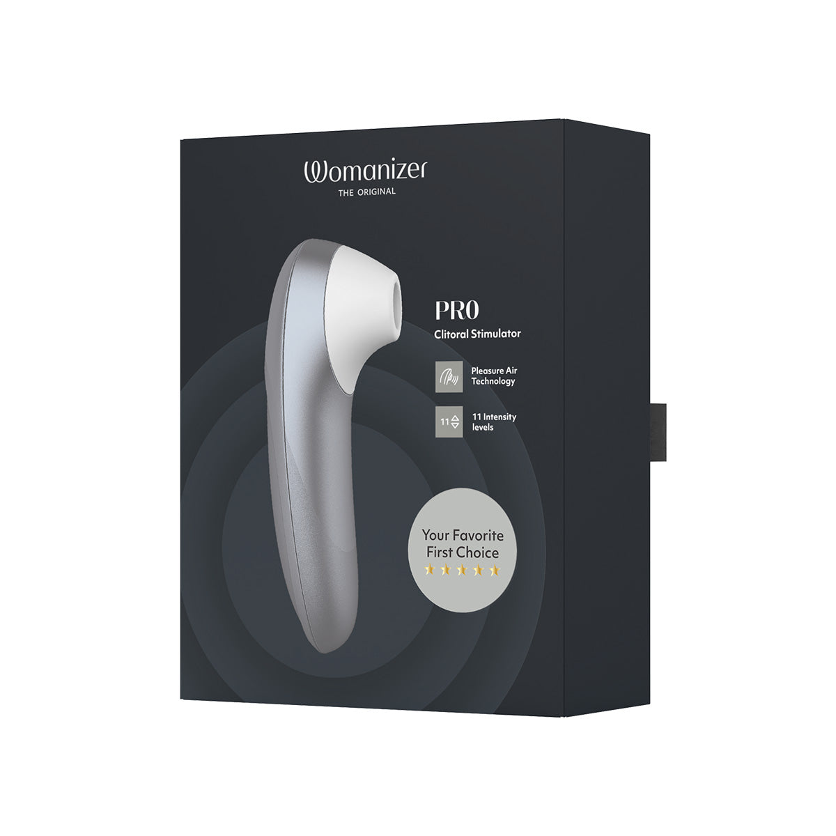 Womanizer Pro – Clitoral Stimulator – Silver Grey