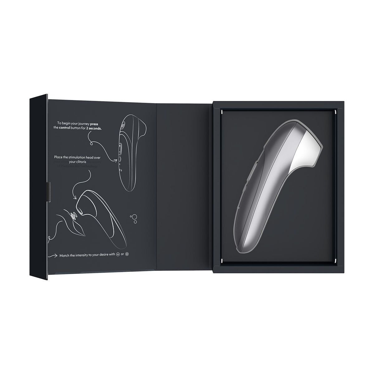 Womanizer Pro – Clitoral Stimulator – Silver Grey