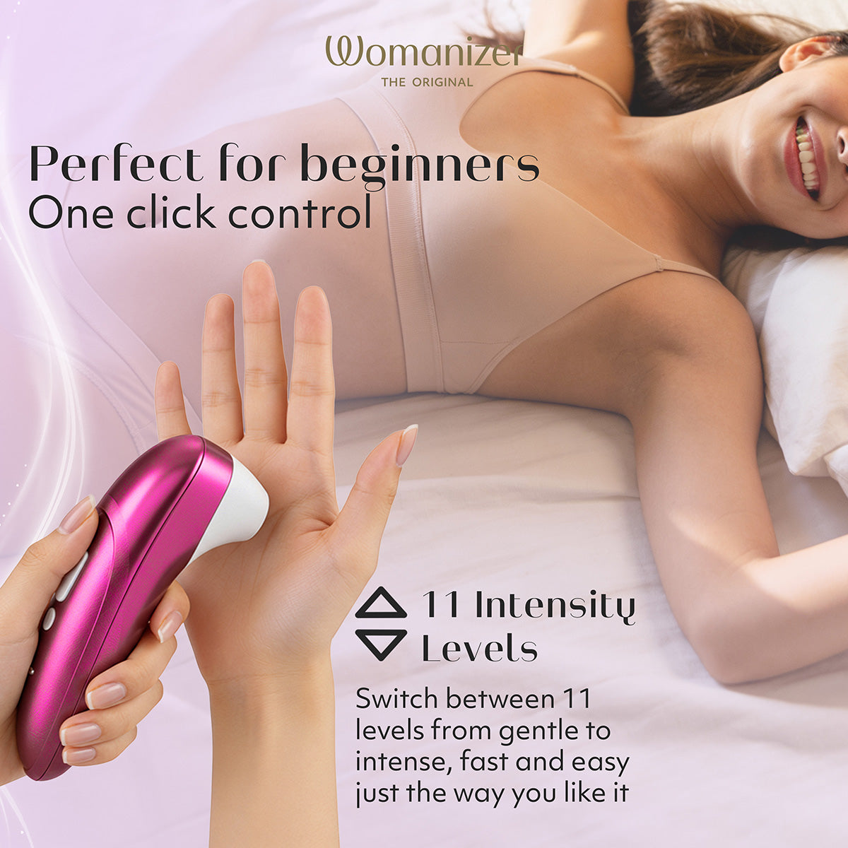 Womanizer Pro – Stimulateur clitoridien – Rose vif