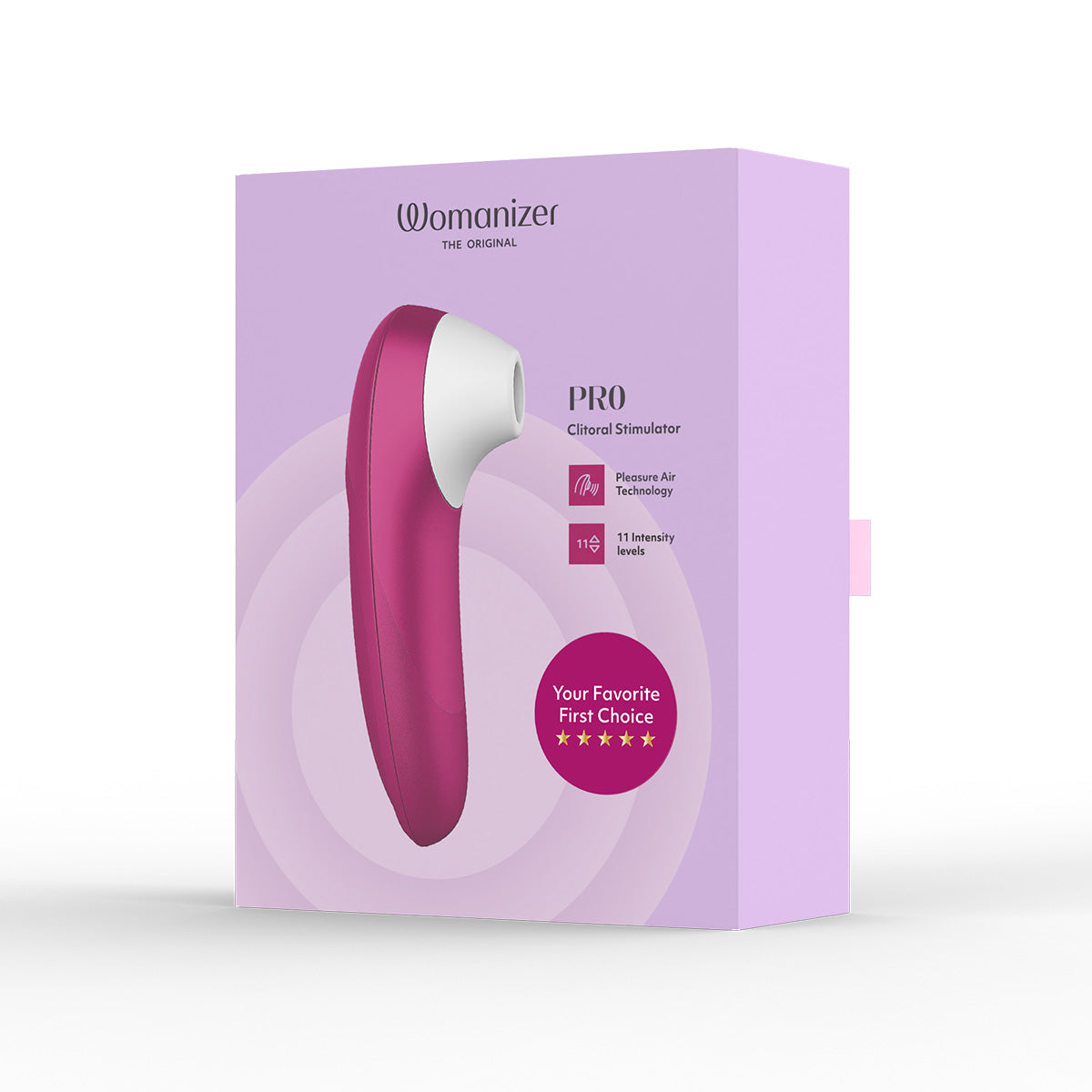 Womanizer Pro – Stimulateur clitoridien – Rose vif