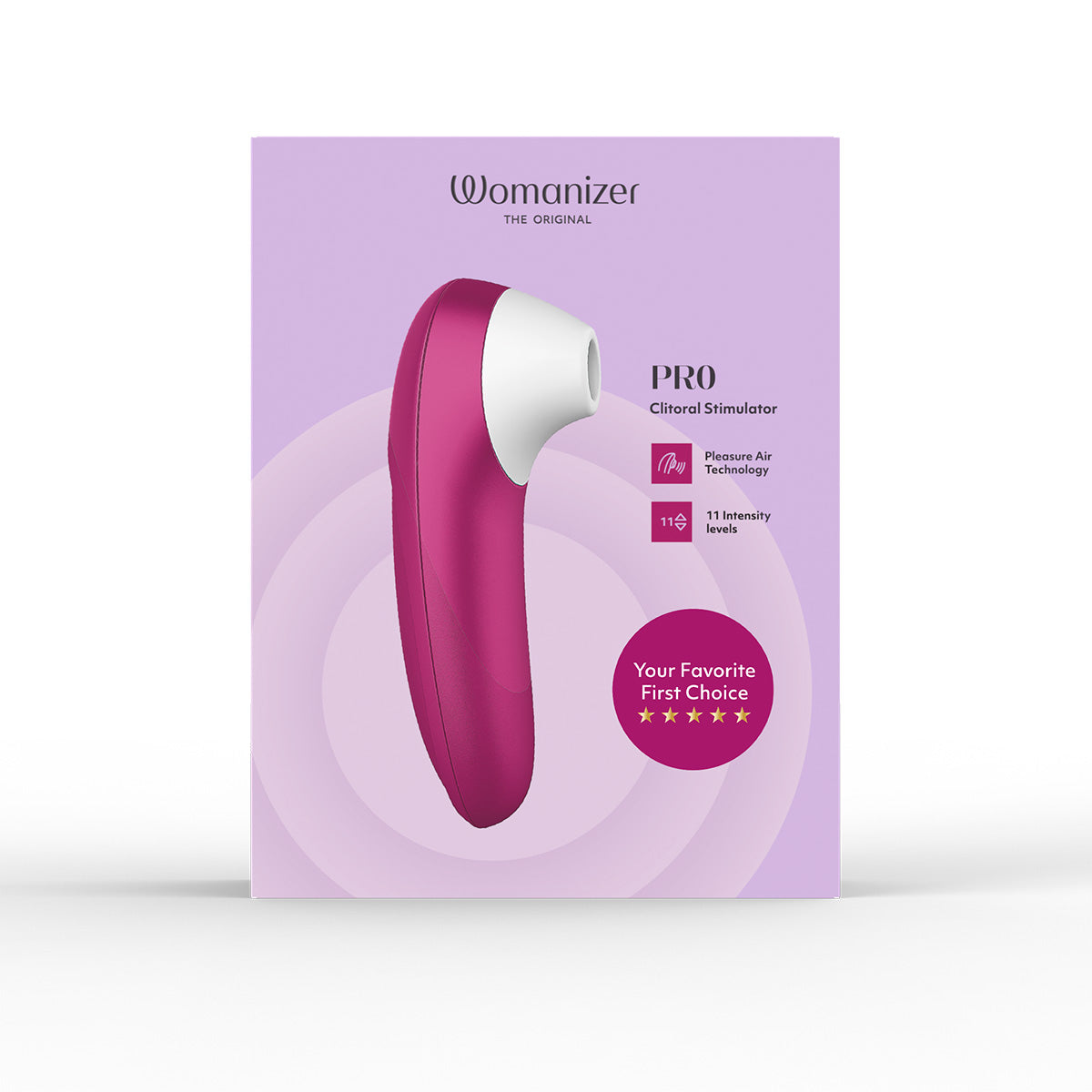 Womanizer Pro – Stimulateur clitoridien – Rose vif