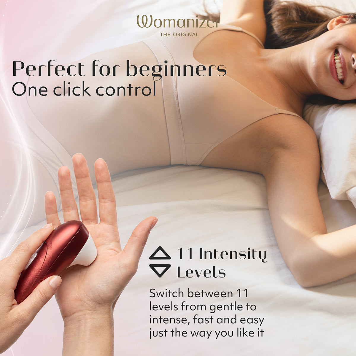 Womanizer Pro – Stimulateur clitoridien – Rouge bordeaux