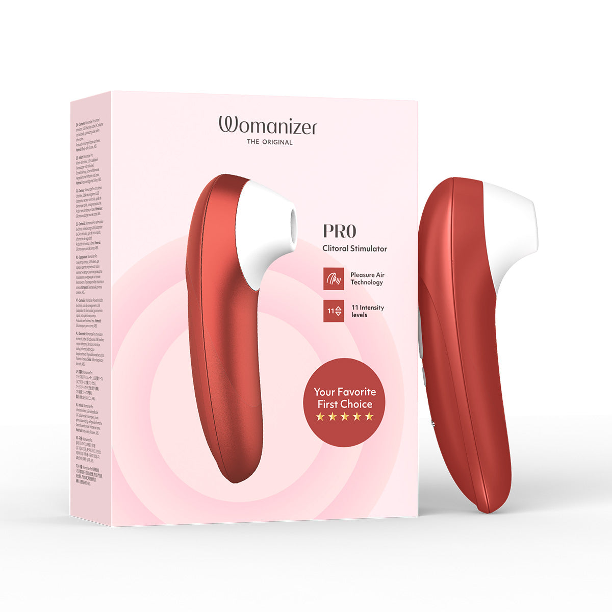 Womanizer Pro – Stimulateur clitoridien – Rouge bordeaux