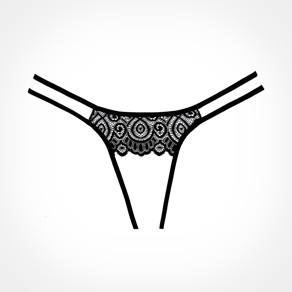Adore by Allure - Lovestruck Panty - Black - One Size