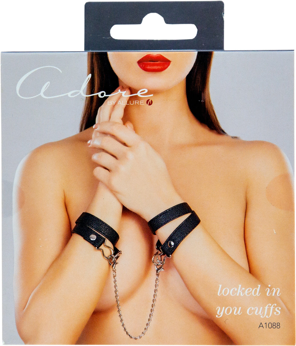Adore by Allure - Locked in You Cuffs - Black