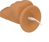 Naked Addiction - 8" Rotating & Vibrating Dildo with Remote - Caramel