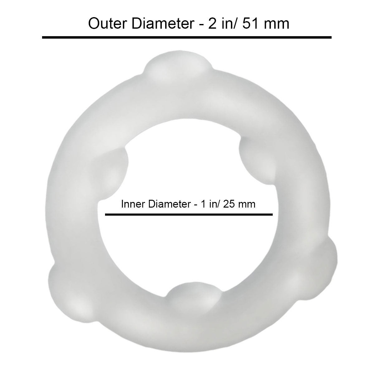 OXBALLS - Silicone Spinner Ring – Vapour Clear