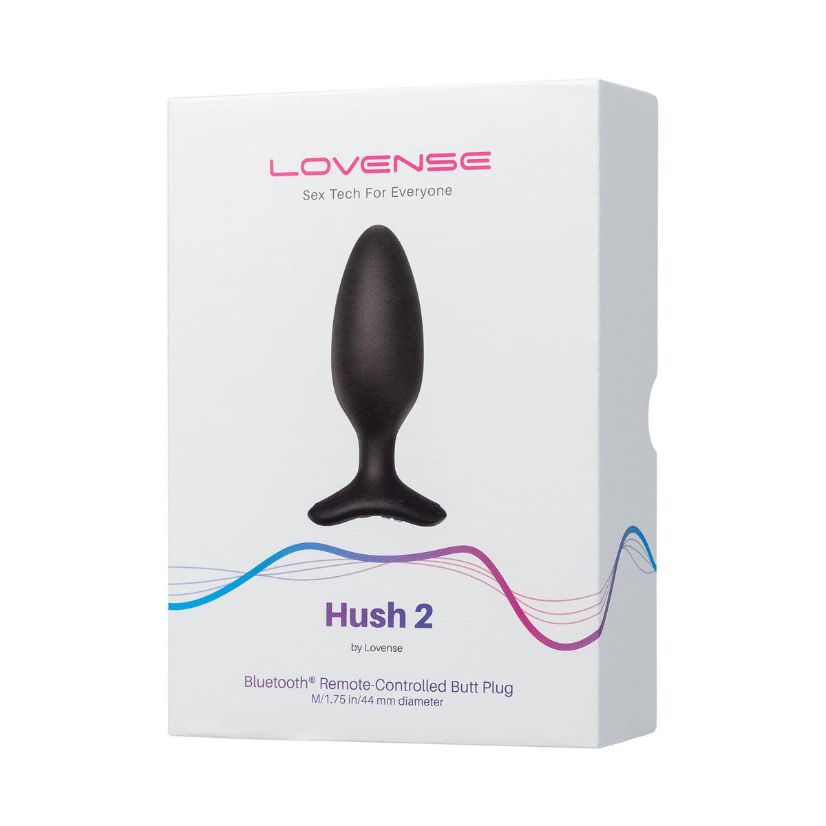 Lovense - Hush 2 - 1.75 In. Bluetooth® Vibrating Butt Plug - Black