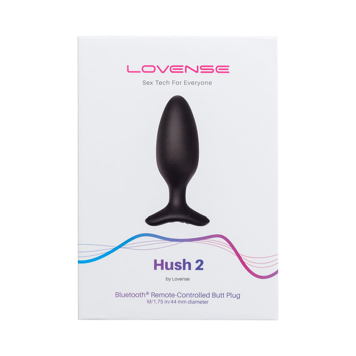 Lovense - Hush 2 - 1.75 In. Bluetooth® Vibrating Butt Plug - Black