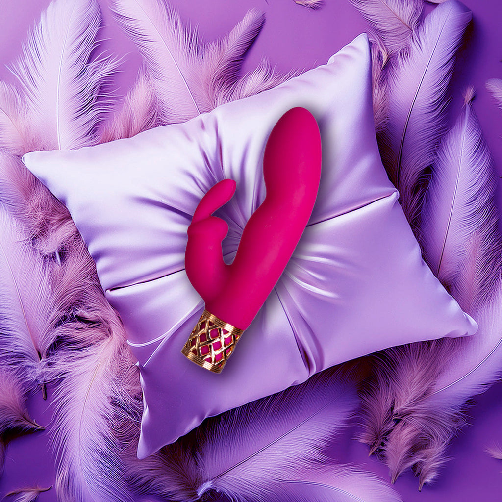 PILLOW TALK SECRETS - SEDUCTIVE - Luxurious Dual Come Hither Wand - Fuchsia