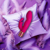 PILLOW TALK SECRETS - SEDUCTIVE - Luxurious Dual Come Hither Wand - Fuchsia