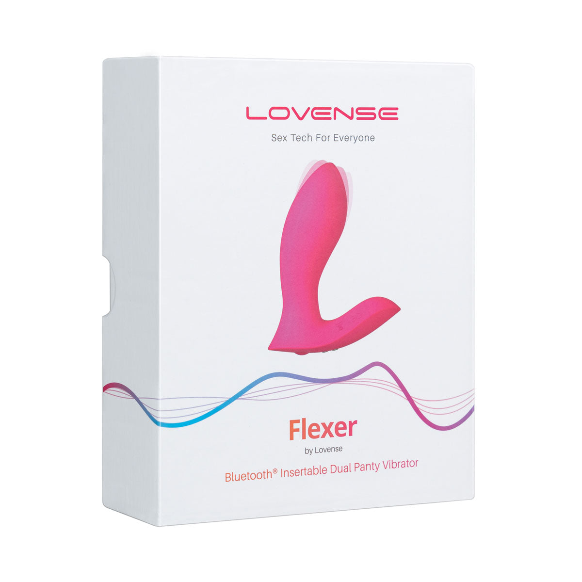 Lovense - Flexer - Bluetooth® Insertable Dual Panty Vibrator - Pink