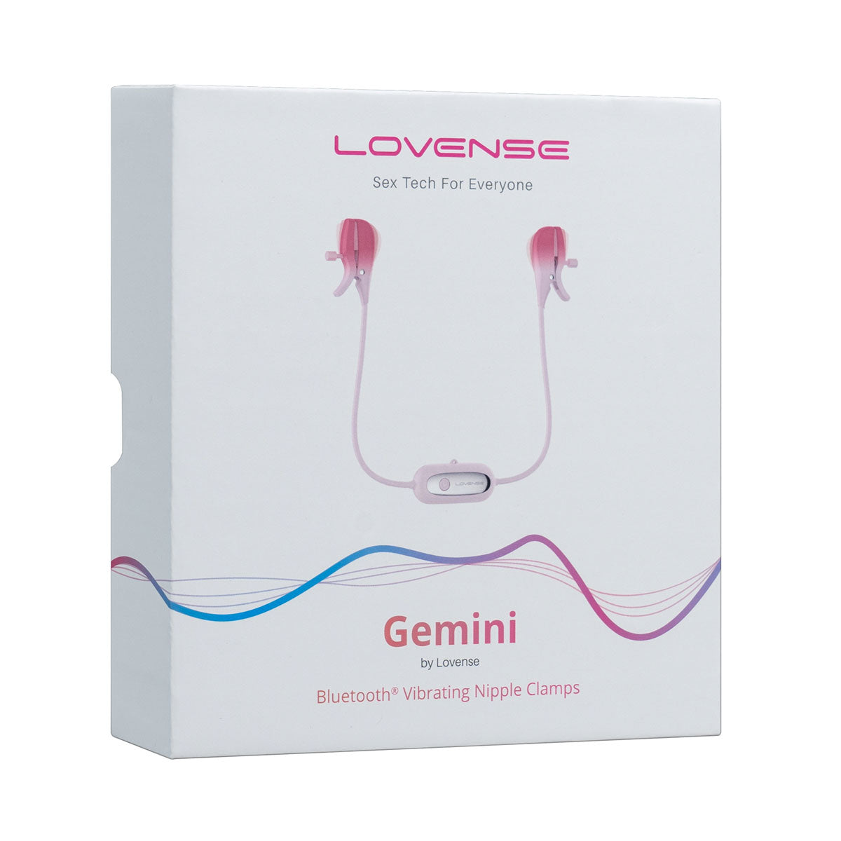 Lovense - Gemini - Bluetooth® Vibrating Nipple Clamps - Pink