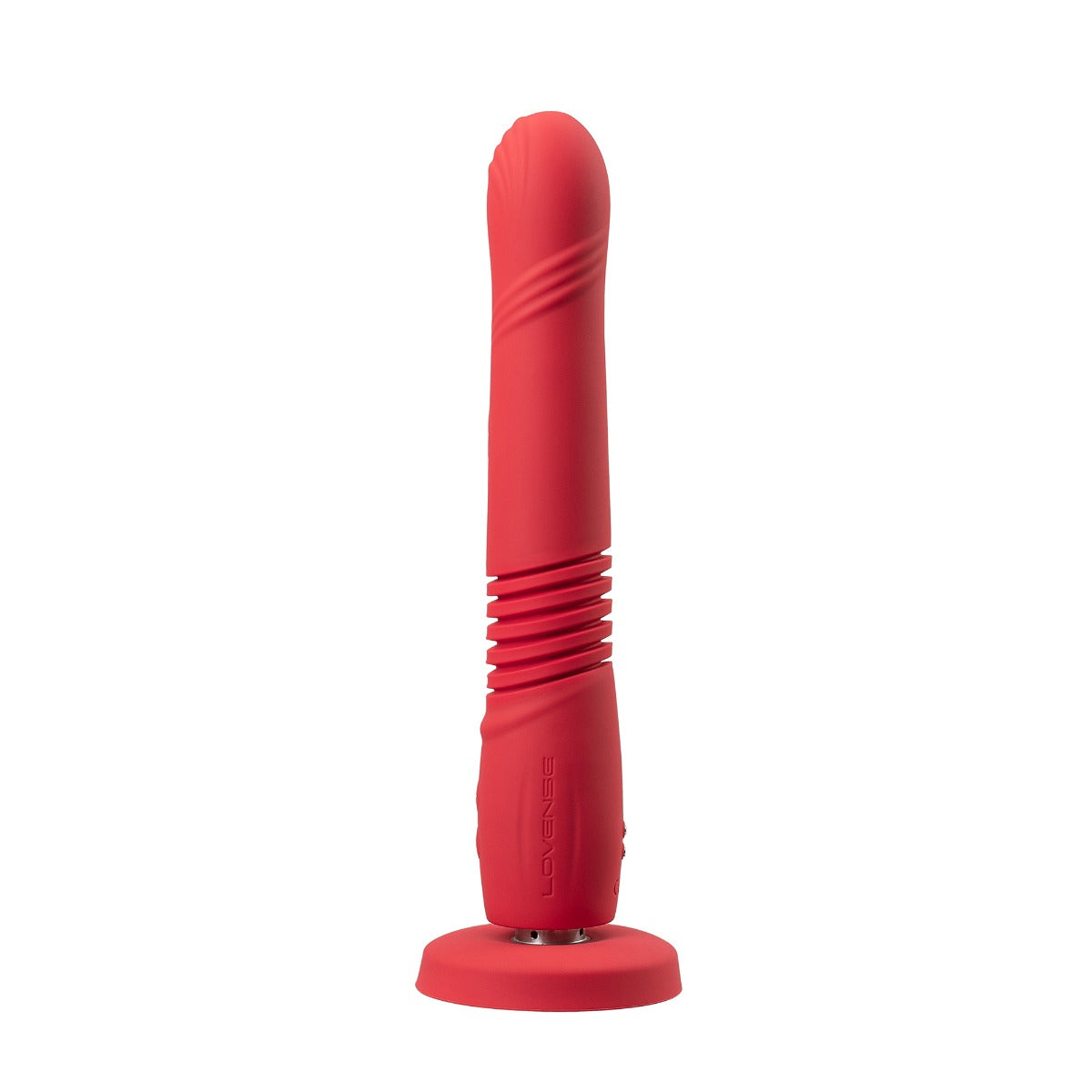 Lovense - Gravity - Bluetooth® Automatic Thrusting & Vibrating Dildo - Red