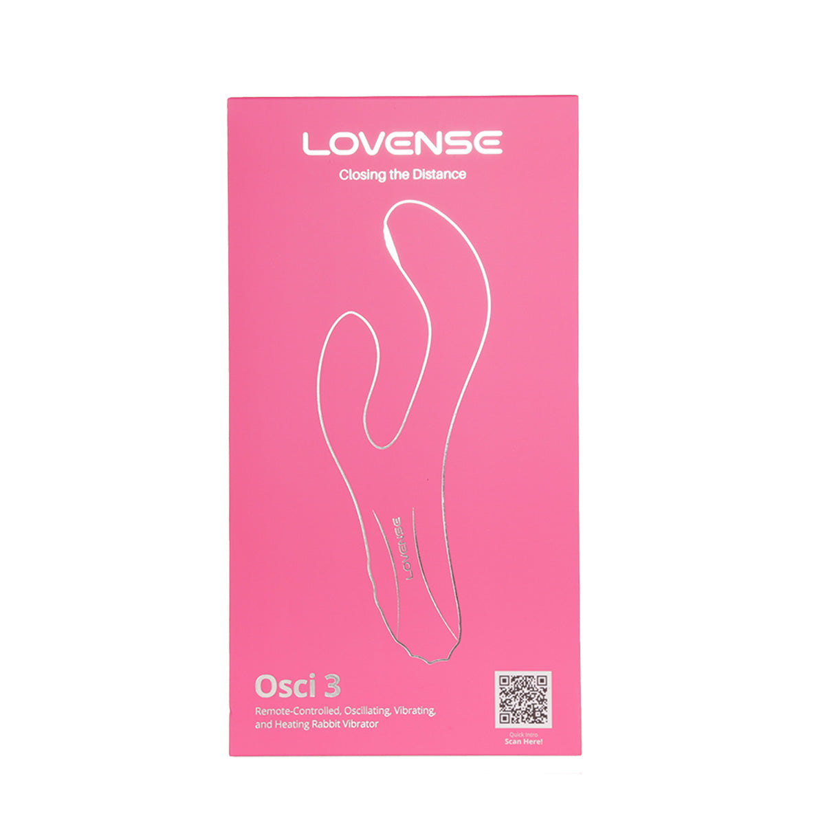 Lovense - Osci 3 - Remote Controlled Oscillating Vibrating & Heating Rabbit Vibrator