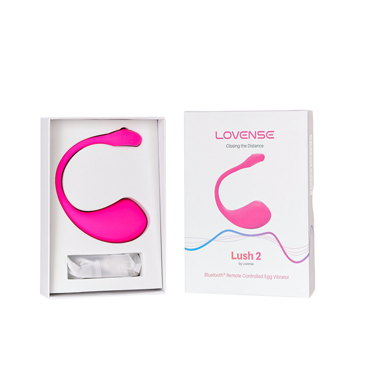 Lovense - Lush 2 - Bluetooth Wearable Vibrating Egg - Pink