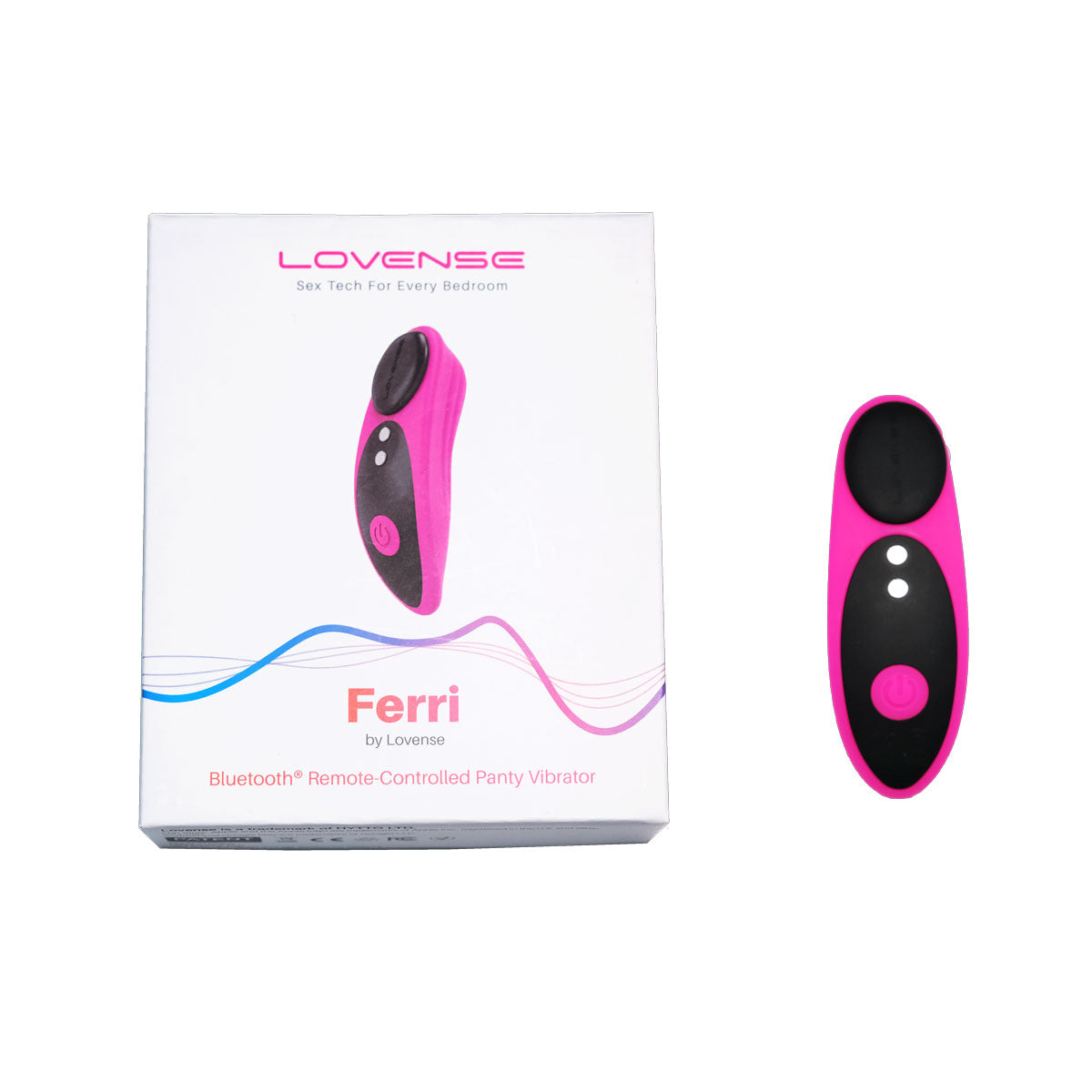Lovense - Ferri - Bluetooth® Remote-Controlled Panty Vibrator - Pink